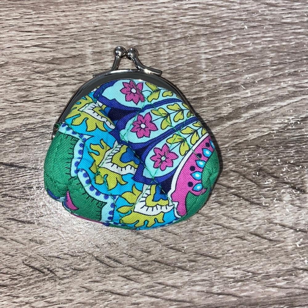 Vera Bradley small kiss lock coin purse